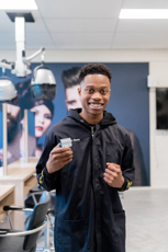 Haarstylist Heer Salonmanager Heer Student Muhammed Ndayisaba Drenthe College Iris Sijbom Fotografie 2023 IR106223